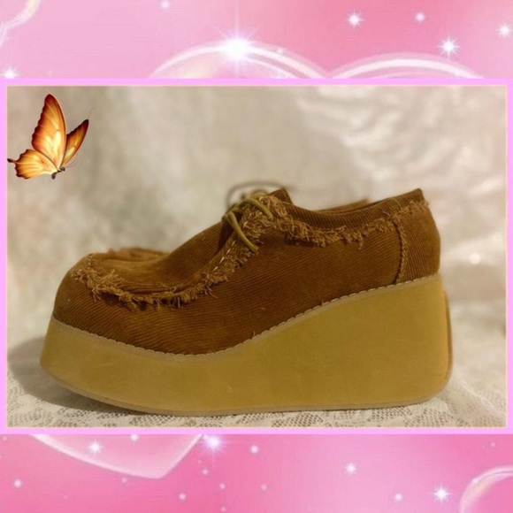 Vintage 90s Chunky Platform Loafers - Picture 3 of 3